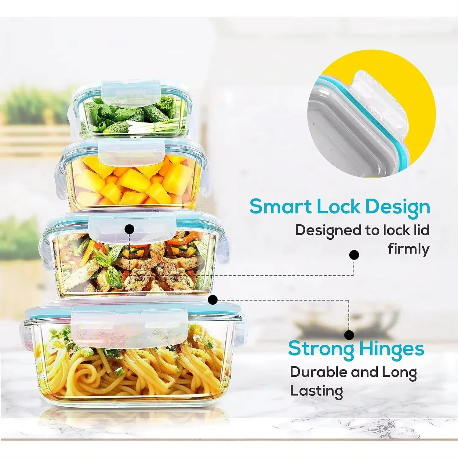 PurePrep Glass Bento Box