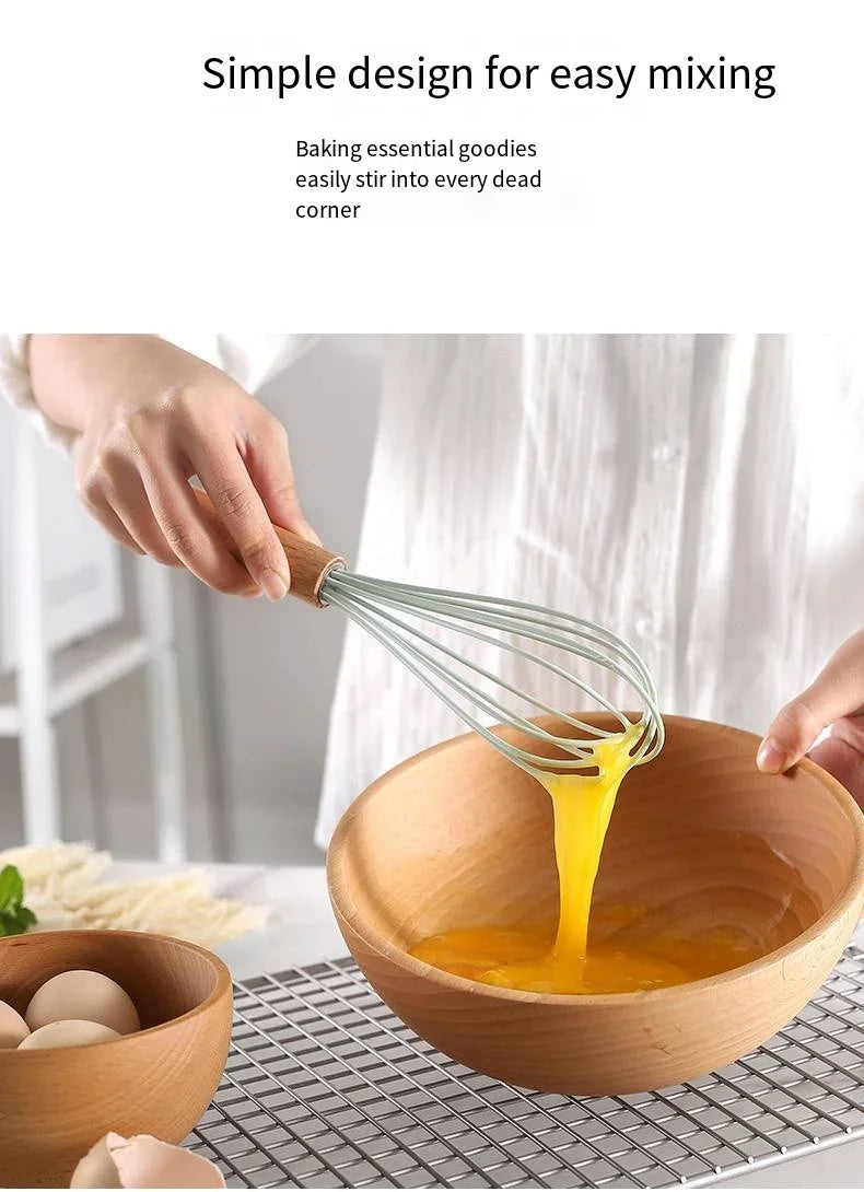 FlexWood Silicone Utensil Set