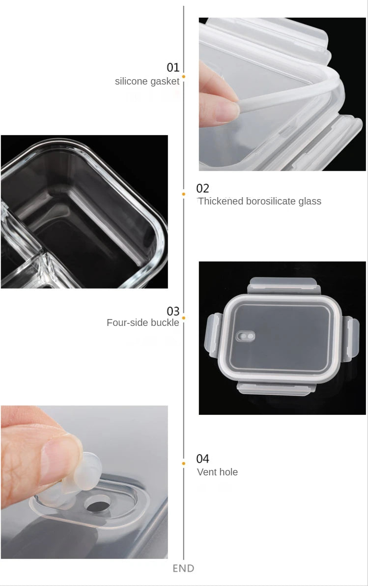 FreshLock Glass Bento Box