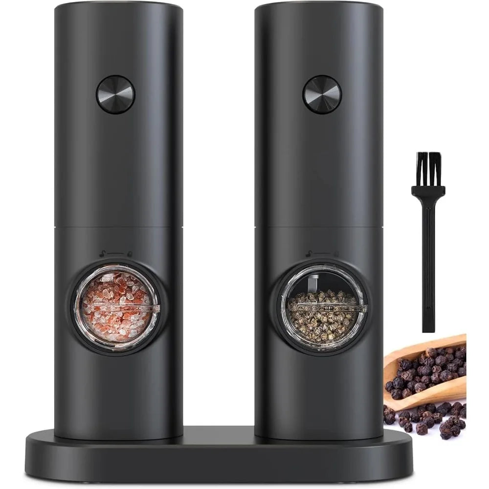 GrindEase Electric Salt & Pepper Mill Set