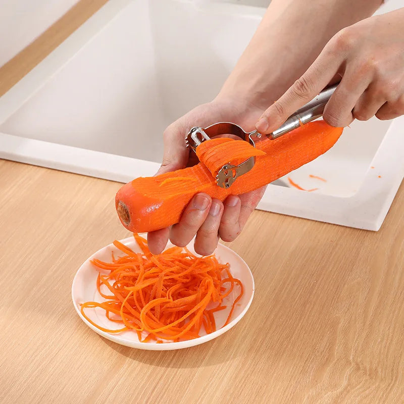 EcoSlice 3-in-1 Stainless Steel Peeler
